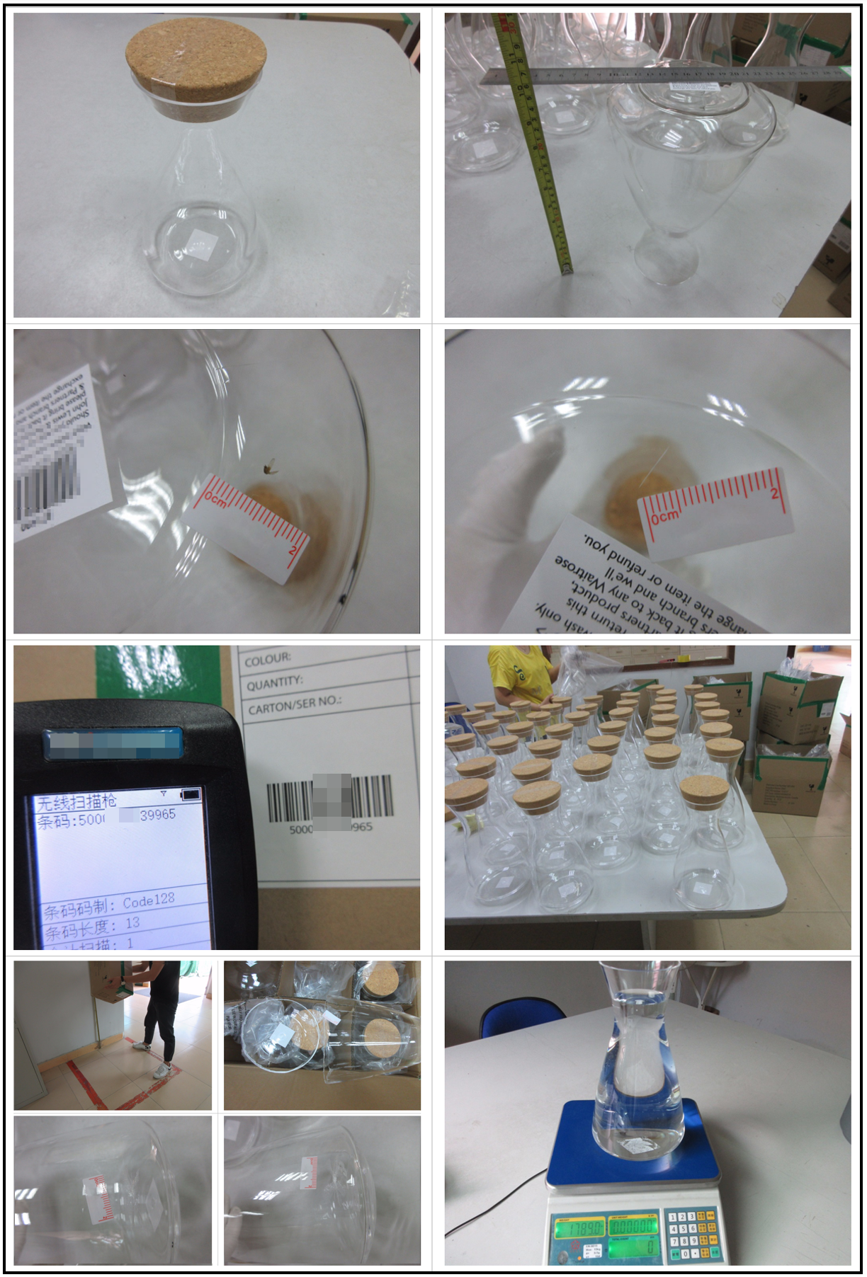 Inspection for Acrylic Carafe 